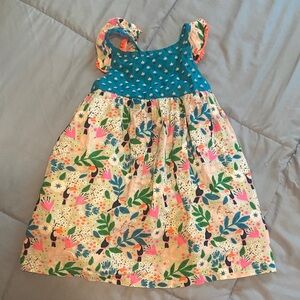 Baby Boden Blue and Floral Kids Dress
